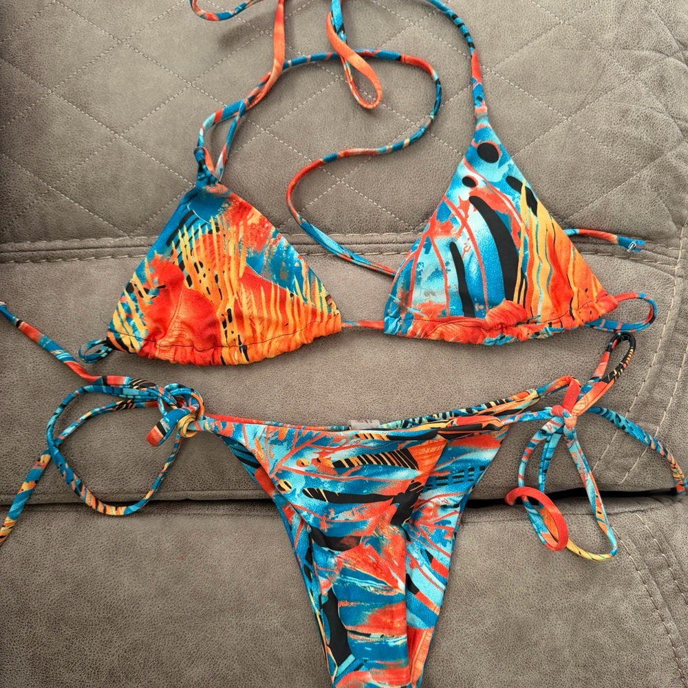 Vibrant Abstract Bikini Set